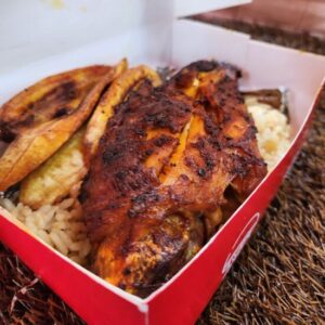 Heavenly Coconut Rice (Fried Plantain & Grilled Turkey) Combo